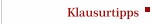 Klausurtipps